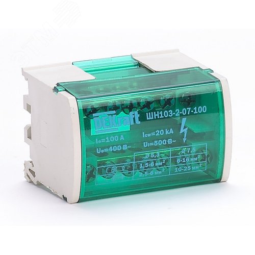 Кросс-модуль на DIN-рейку 2х7 групп 100А ШН-103