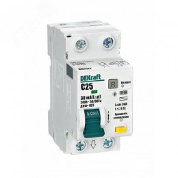 Выключатель автоматический дифференциального тока 1Р+N 25А 30мА тип AC C ДИФ-103 4.5кА