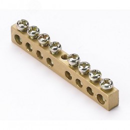 Шина нулевая 6х9 (8групп/центр) ШН-101