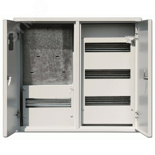 Щит учетно-распределительный навесной ЩУРН-3/48 IP31 двудверный металлический