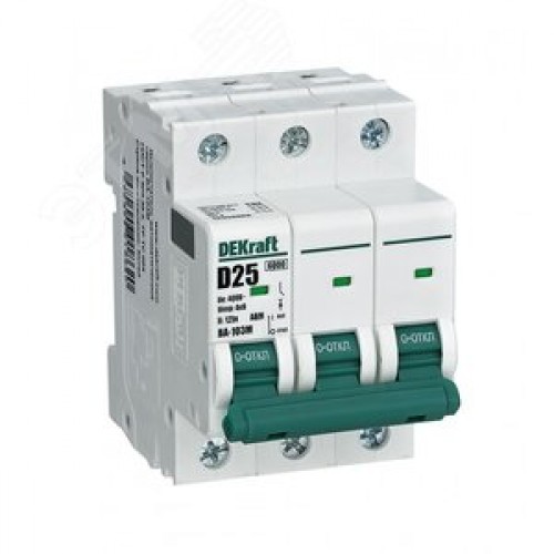 Выключатель автоматический 3Р 16А D 6кА ВА103 М