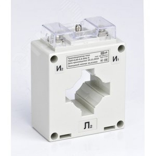 Трансформатор тока ТШП-0.66 0.5 300/5 5ВА, диаметр 30мм