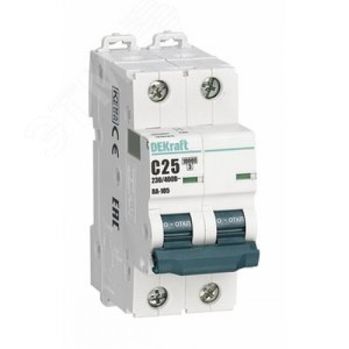 Выключатель автоматический 2P кривая C 10A 10кА ВА-105