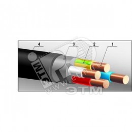 Кабель силовой ВВГнг(А)-LS 1х120(мк)-1 белый многопроволочный