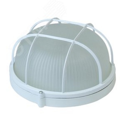 Светильник НБП-03-100-002 круг с/р E27 IP54 белый Банник