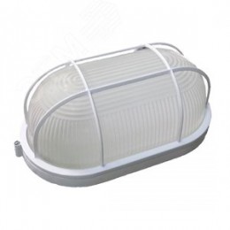 Светильник НБП-04-60-002 овал с/р E27 IP54 белый Банник