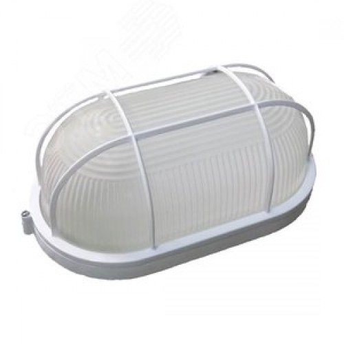 Светильник НБП-04-60-002 овал с/р E27 IP54 белый Банник