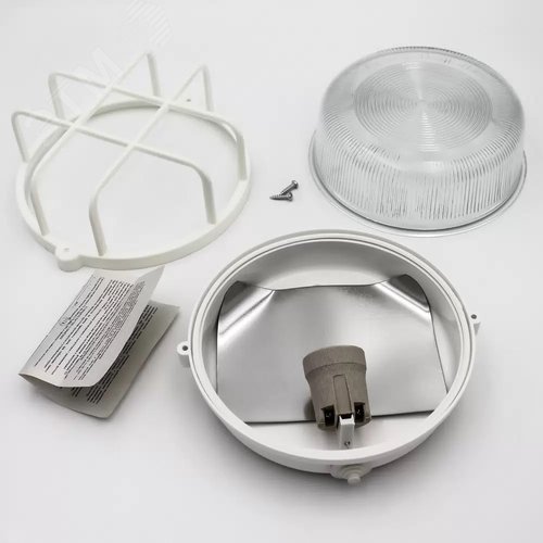 Светильник НБП-01-60-003 с решеткой IP53 белый