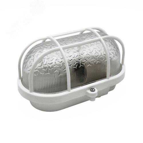 Светильник ПСХ-60 евро IP53 пластиковая решетка белый