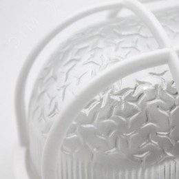 Светильник ПСХ-60 евро IP53 пластиковая решетка белый