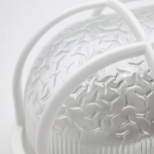 Светильник ПСХ-60 евро IP53 пластиковая решетка белый