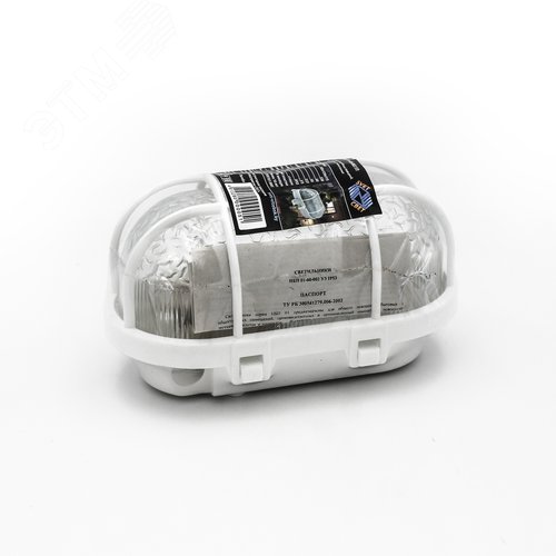 Светильник ПСХ-60 евро IP53 пластиковая решетка белый