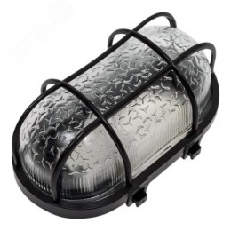 Светильник ПСХ-60 евро IP53 пластиковая решетка черный