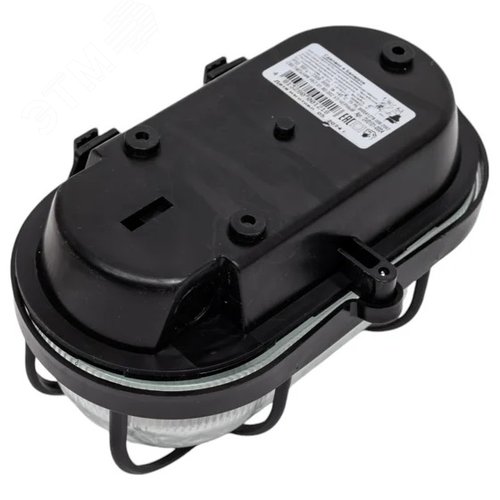 Светильник ПСХ-60 евро IP53 пластиковая решетка черный