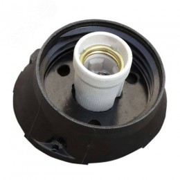 Светильник НБП 01-60-004 со стеклом шар карболитовое основание