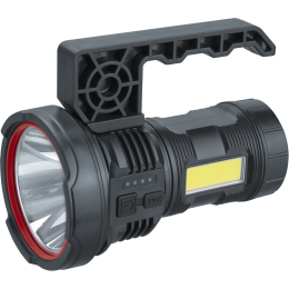 Фонарь светодиодный NPT-SP39-ACCU прожектор/кемпинг 1 LED, 3Вт + 1 COB, 5Вт