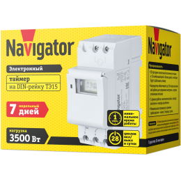 Таймер Navigator 61 559 NOTRE-D01-GR на DIN-рейку электронный