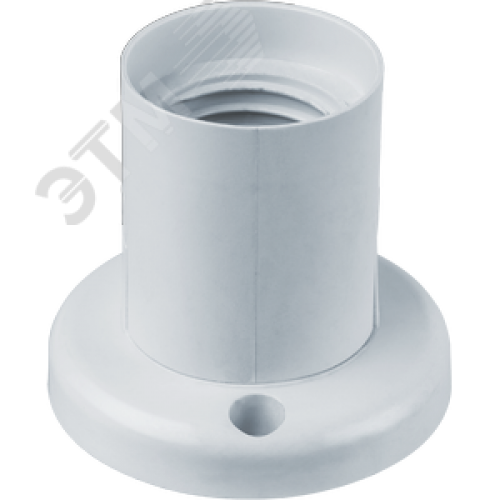 Патрон потолочный прямой Е27 пластиковый белый