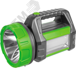 Фонарь светодиодный NPT-SP18-ACCU 5Вт+20LED 250лм 450м аккумуляторный прожектор+кемпинг пластик 2Ач