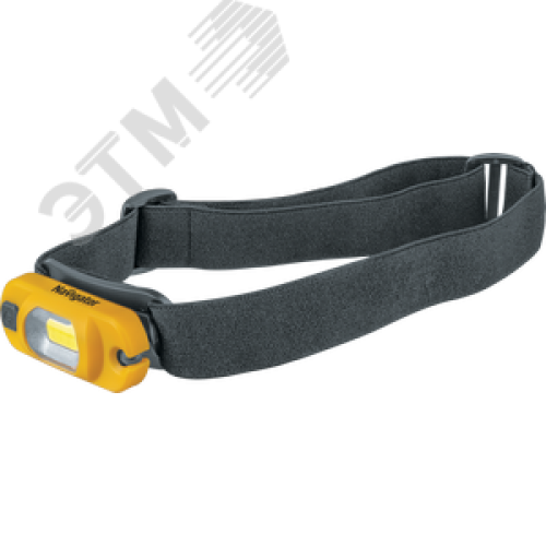 Фонарь светодиодный NPT-H19-ACCU 3Вт 1COB LED 120Лм 10м аккумуляторный поворотный налобный пластик 0.25 Ач