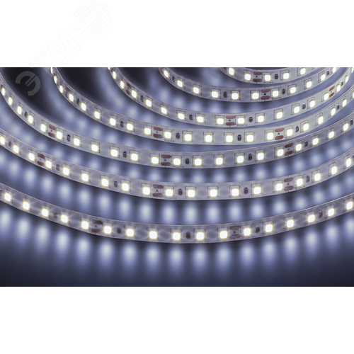 Лента светодиодная 9.6Вт/м 24В 6000К IP20 120LED/м NLS-2835 5м