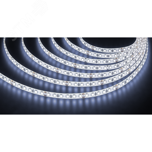 Лента светодиодная 9.6Вт/м 24В 6000К IP65 120LED/м NLS-2835 5м