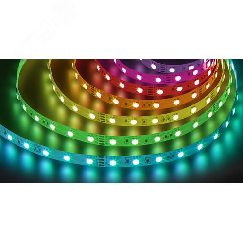 Лента светодиодная 14.4Вт/м 24В RGB IP20 60LED/м NLS-5050 5м