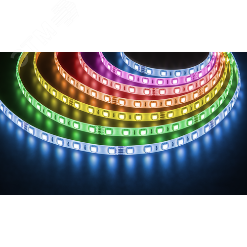 Лента светодиодная 14.4Вт/м 24В RGB IP65 60LED/м NLS-5050 5м