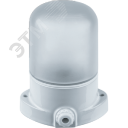 Светильник НПБ-60w термостойкий для бани и сауны прямое основание белый IP54