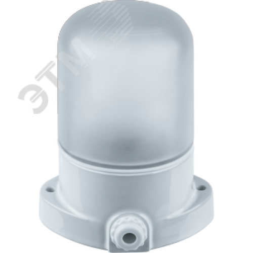 Светильник НПБ-60w термостойкий для бани и сауны прямое основание белый IP54