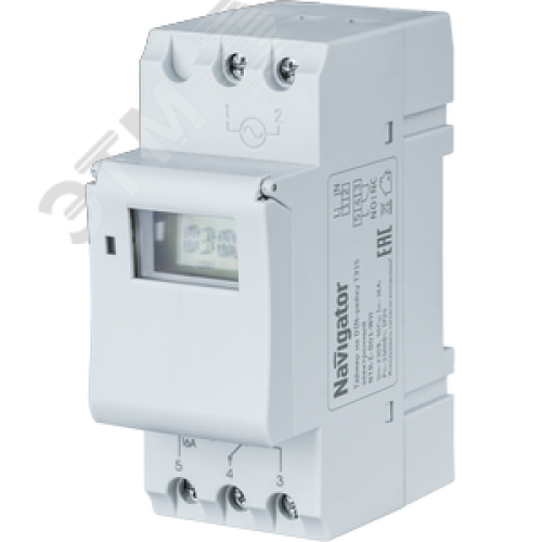 Таймер Navigator 61 559 NOTRE-D01-GR на DIN-рейку электронный