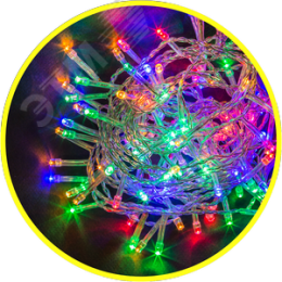 Гирлянда светодиодная новогодняя NGF-S01-50RGBY-5-3m-3AA-TR-IP20