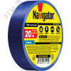 Изолента ПВХ синяя 19мм 20м NIT-A19-20/B