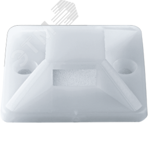 Площадка самоклеящаяся 25х25 белая под хомуты (100шт)