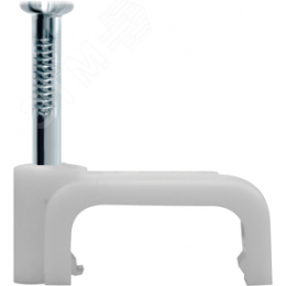 Скоба 4мм плоская пластиковая (50шт)