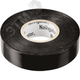 Изолента ПВХ черная 19мм 20м Navigator NIT-A19-20/BL