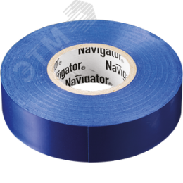 Изолента ПВХ синяя 19мм 20м NIT-A19-20/B