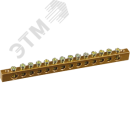 Шина нулевая 6х9мм 14/2 (14групп/крепеж по краям)