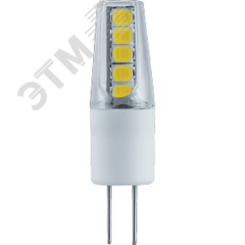 Лампа светодиодная LED 2.5вт 12в G4 тепло-белый капсульная