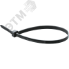Хомут 200х4.8мм черный нейлон (100шт)