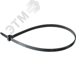 Хомут 400х7.6мм черный нейлон (100шт)