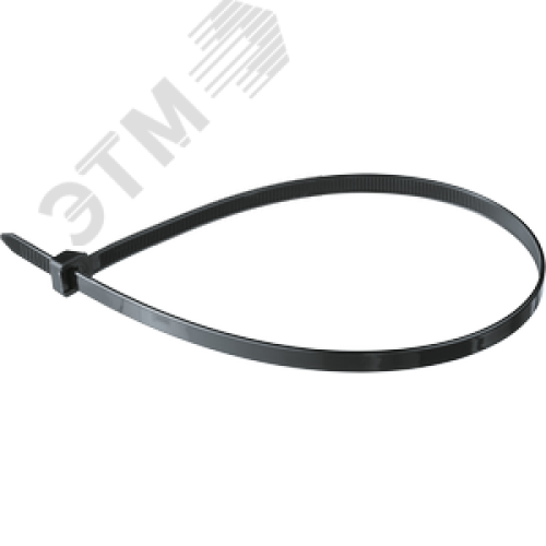 Хомут 400х7.6мм черный нейлон (100шт)