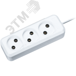 Удлинитель 71 449 NPE-S1-03-300-X-2x0.75 без заземления 3 гнезда 3м 6А ПВС 2х0.75