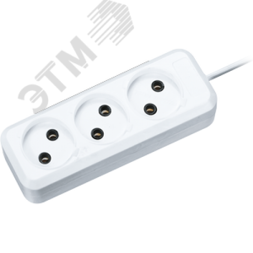 Удлинитель 71 449 NPE-S1-03-300-X-2x0.75 без заземления 3 гнезда 3м 6А ПВС 2х0.75