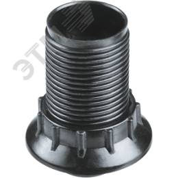 Патрон люстровый Е14 карболитовый с кольцом черный