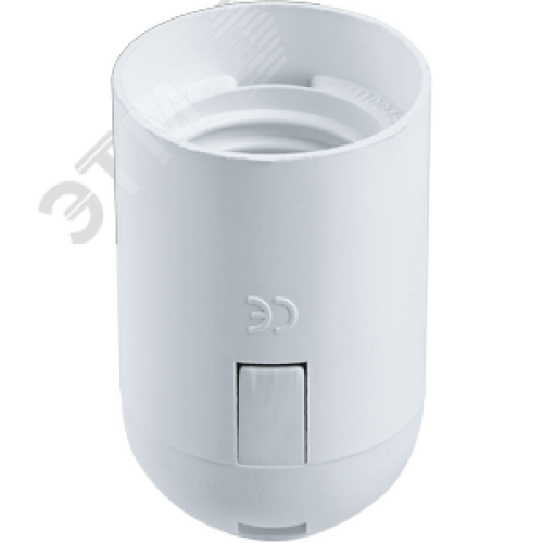 Патрон подвесной Е27 пластик белый