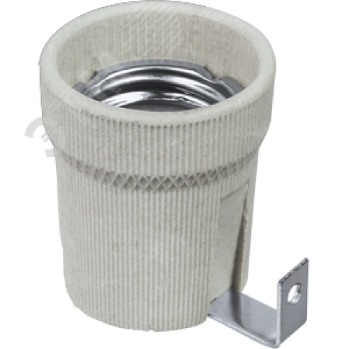 Патрон Е27 керамический с держателем