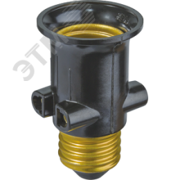 Патрон-переходник с цоколя Е27 на розетку и Е27