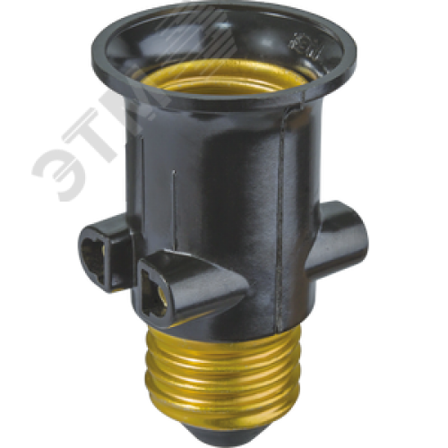 Патрон-переходник с цоколя Е27 на розетку и Е27