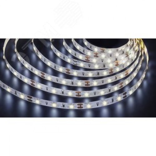 Лента светодиодная 4.8Вт/м 12В 6000К IP20 60LED/м NLS-3528 5м